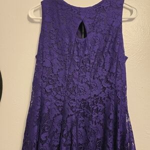 Danny & Nicole Deep Purple Dress